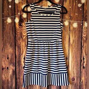 Olive & Oak Blue and White Striped Mini Dress